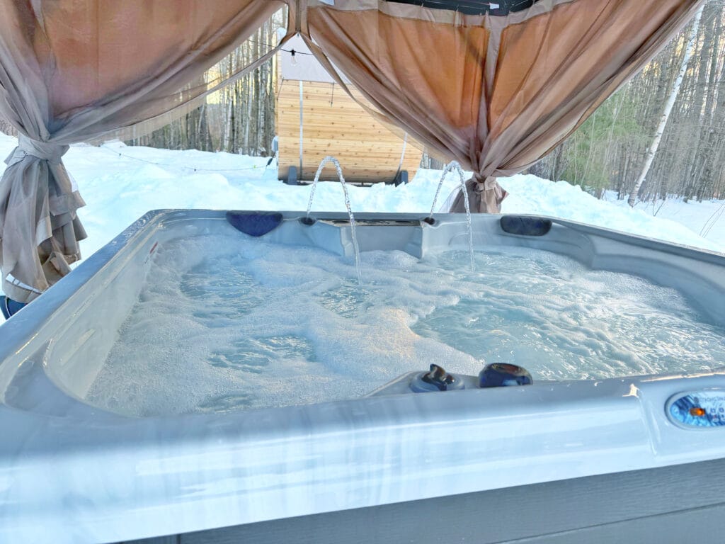 Soak under the stars after a day on the slopes