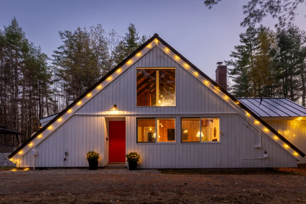 Stratton Ski Haus surrounded by forest